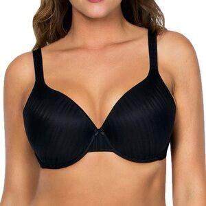 Parfait  NWT Aline full coverage underwire t-shirt bra black 3 hook closure 42G